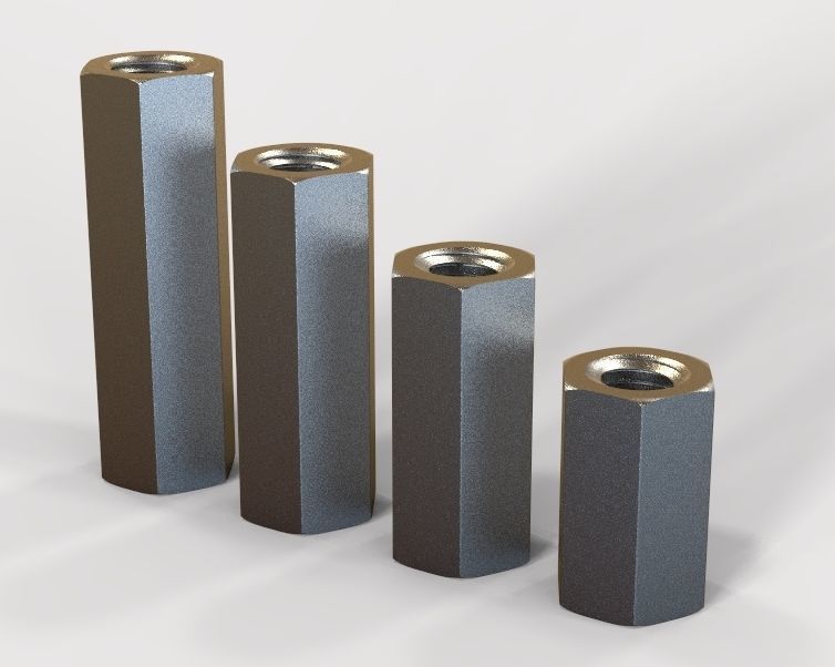 M27 Hexagonal Stud Connector 3D print model_25