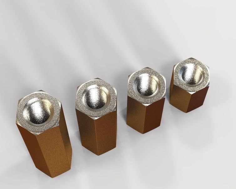 M27 Hexagonal Stud Connector 3D print model_34