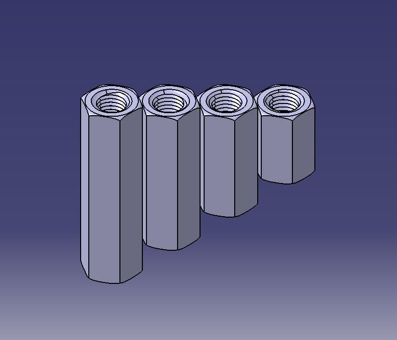 M27 Hexagonal Stud Connector 3D print model_19