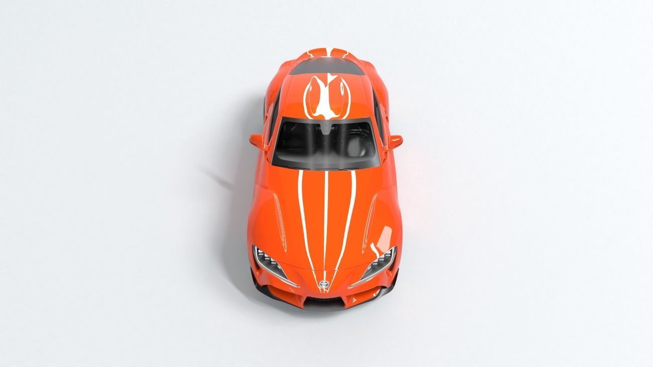 toyota supra  3D model_6