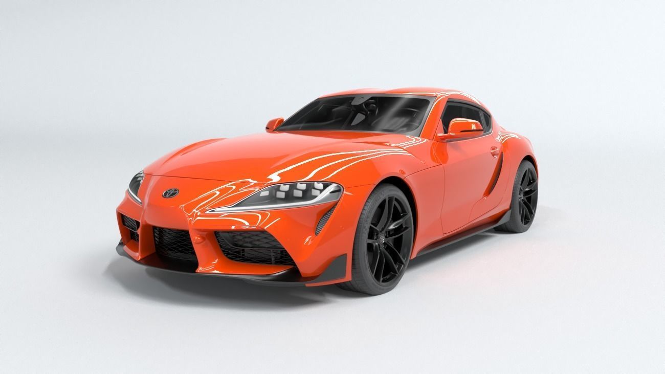 toyota supra  3D model_2
