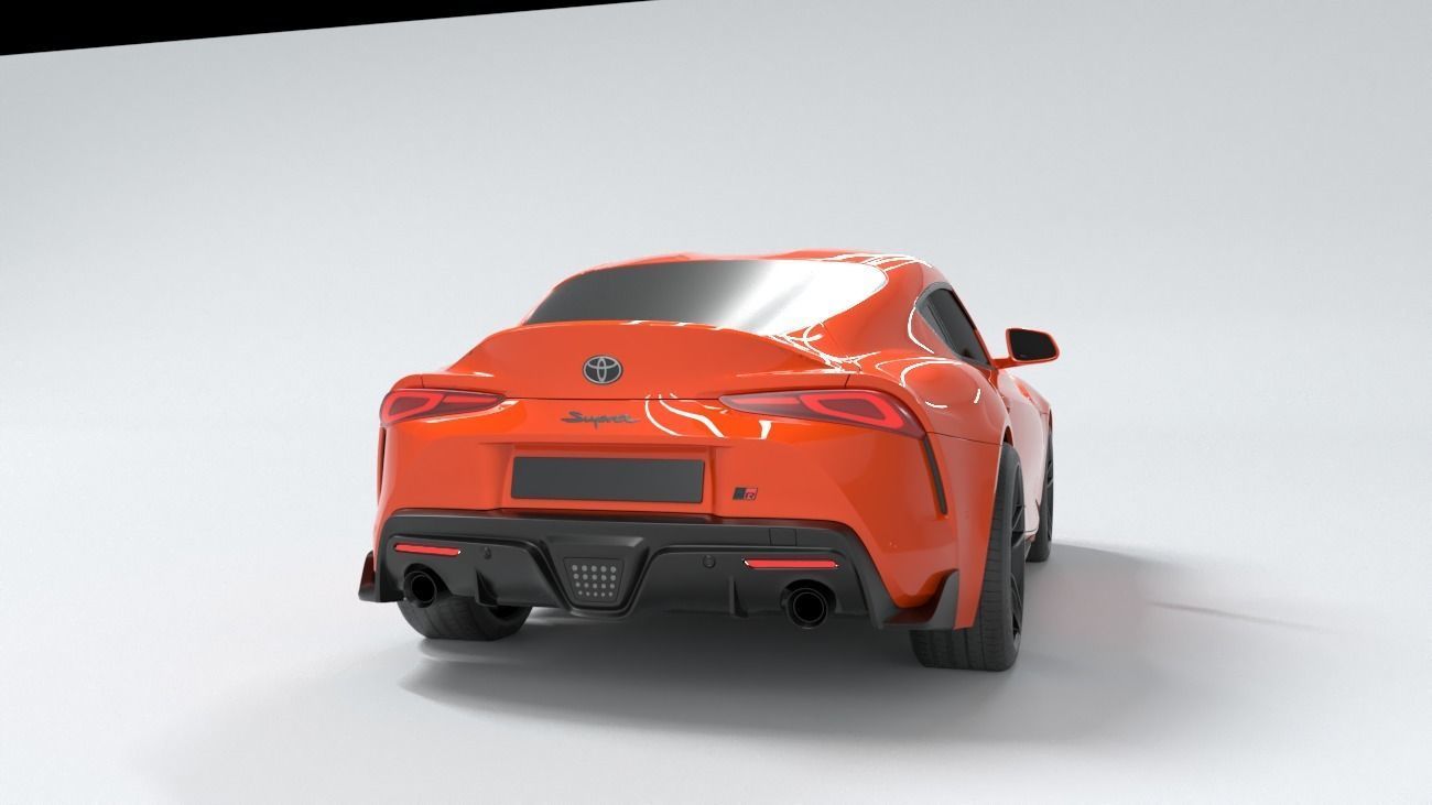 toyota supra  3D model_7