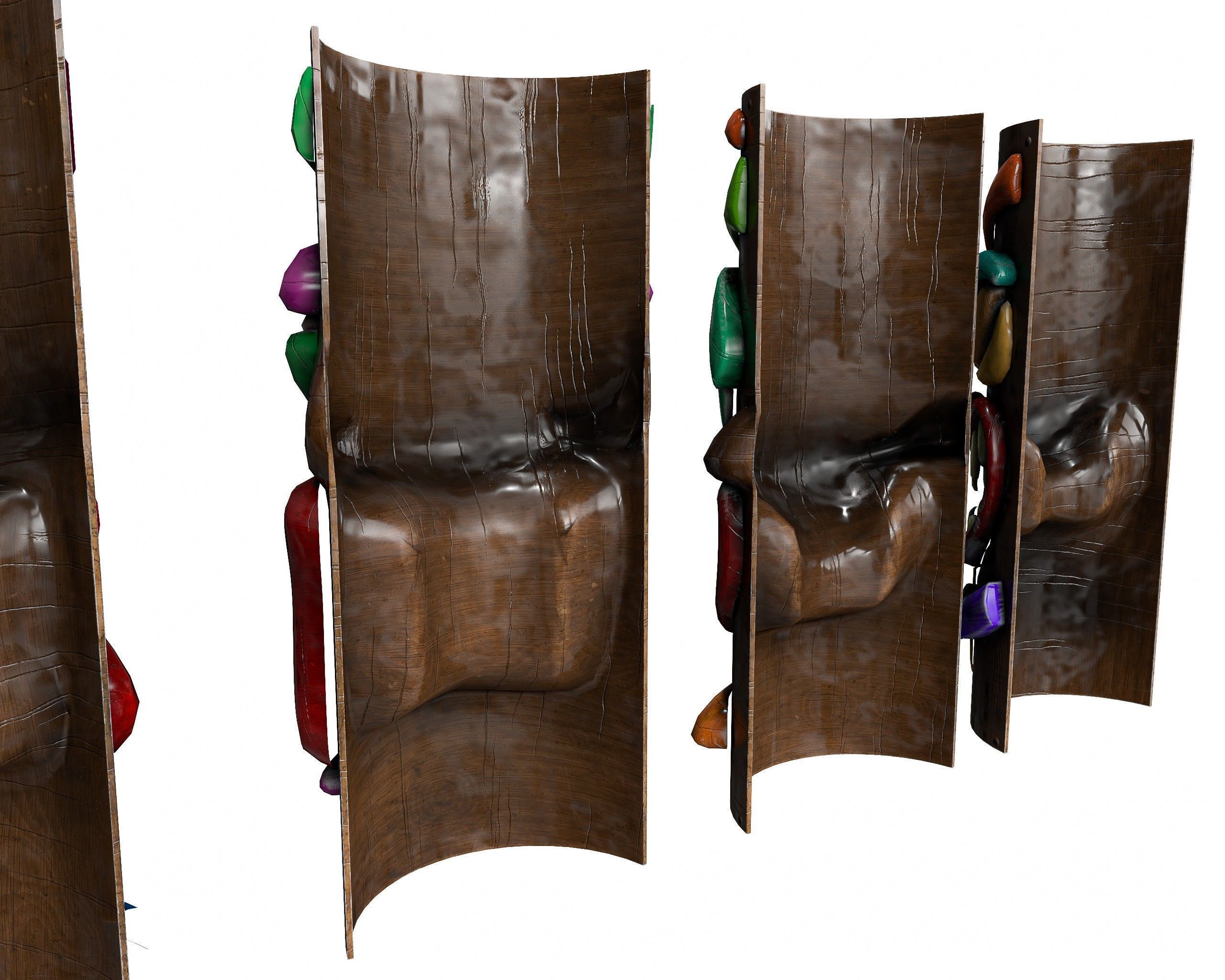 Tiki Face Pack   Low-poly 3D model_4