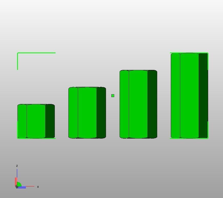 M48 Hexagonal Stud Connector 3D print model_16