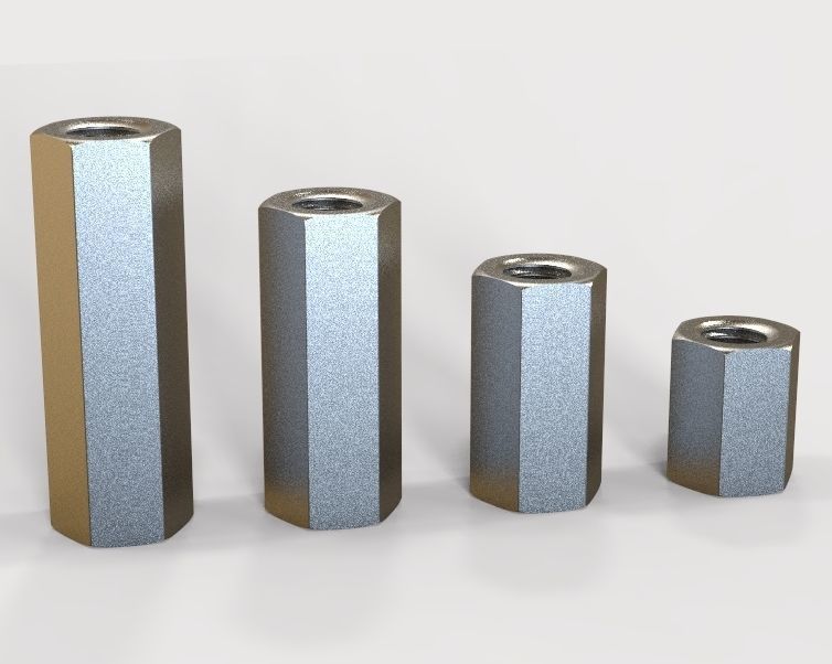 M48 Hexagonal Stud Connector 3D print model_30