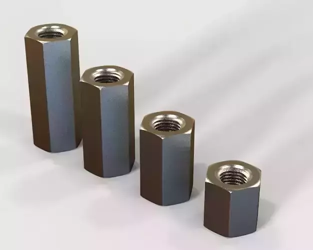 M48 Hexagonal Stud Connector 3D print model