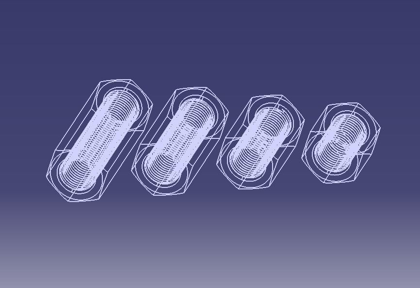 M48 Hexagonal Stud Connector 3D print model_12