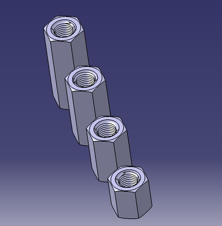 M48 Hexagonal Stud Connector 3D print model_9