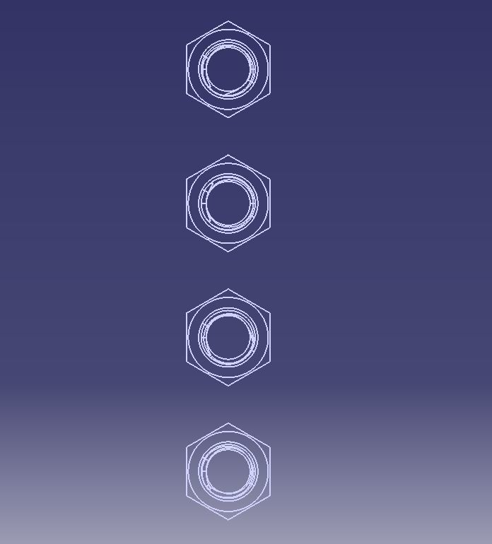 M48 Hexagonal Stud Connector 3D print model_21