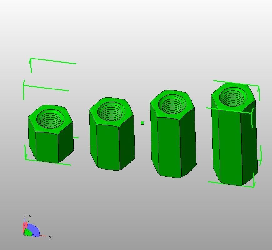 M48 Hexagonal Stud Connector 3D print model_18