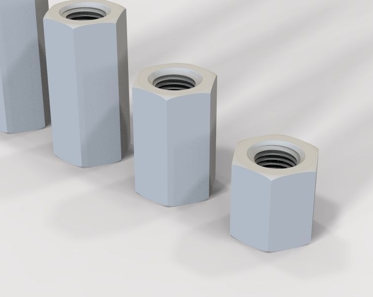 M48 Hexagonal Stud Connector 3D print model_33