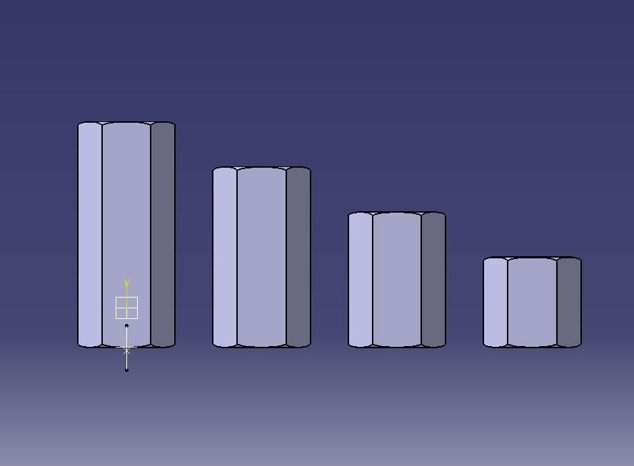 M48 Hexagonal Stud Connector 3D print model_3