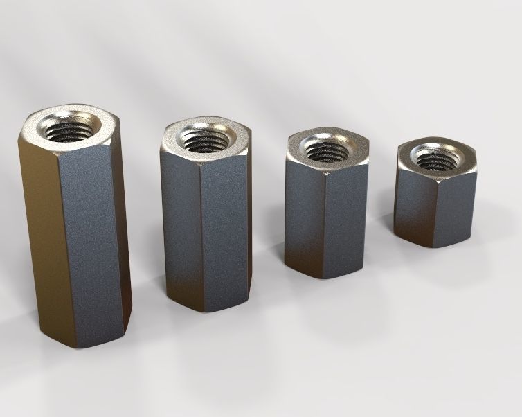 M48 Hexagonal Stud Connector 3D print model_38