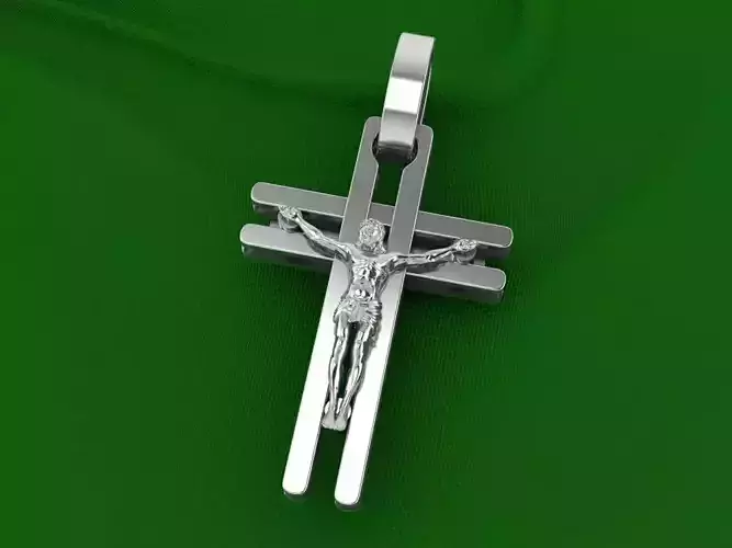 cross jesus on pendant