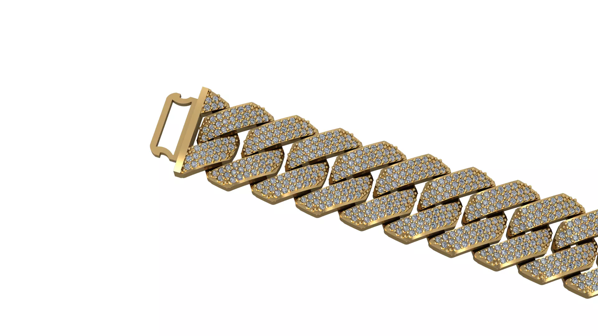 Chain bracelet  3D print model_0