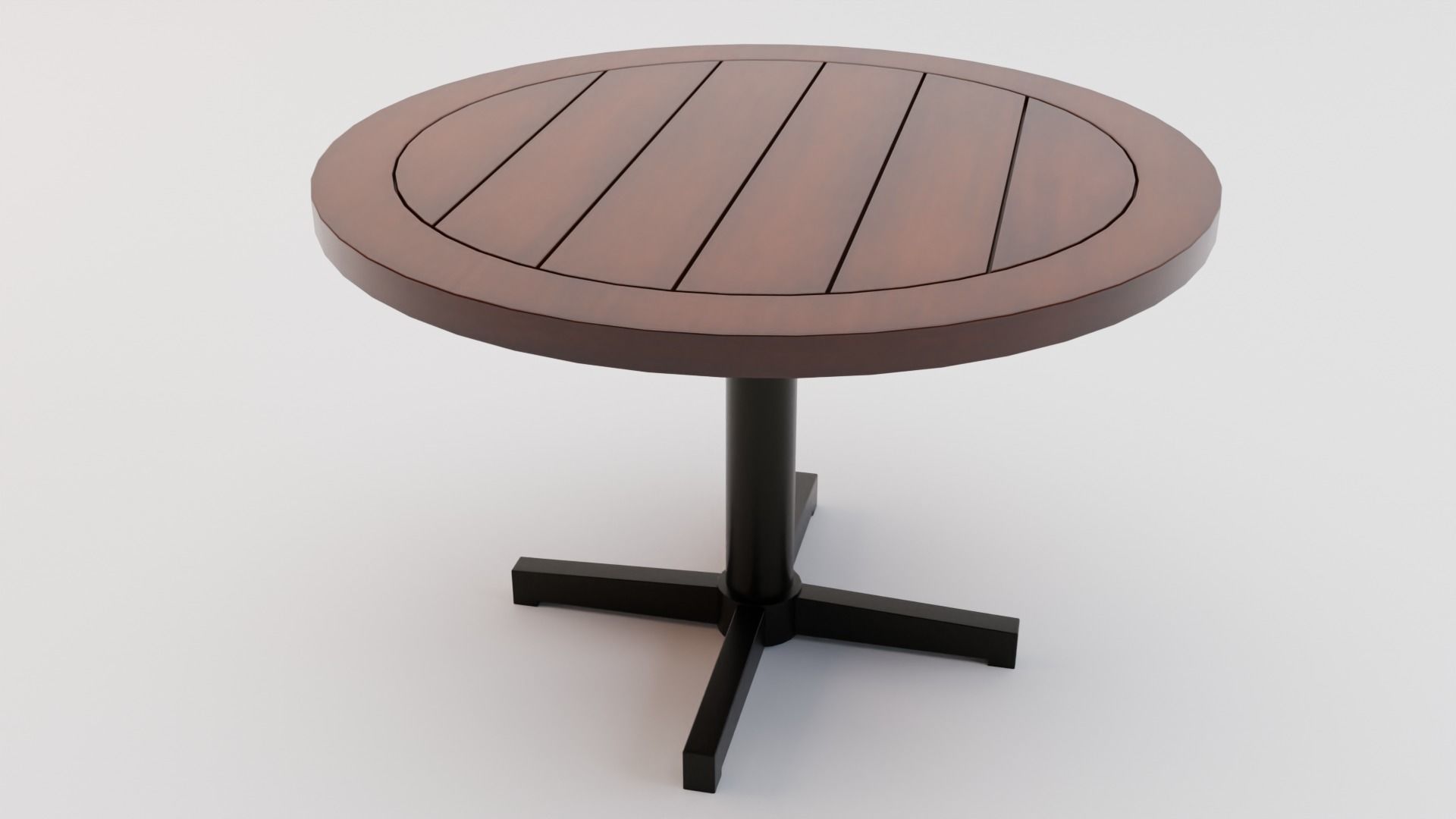 Lounge Set side table with marble top Low-poly 3D model_5