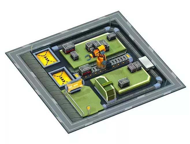 isometrical WareHouse platform upgrade 01