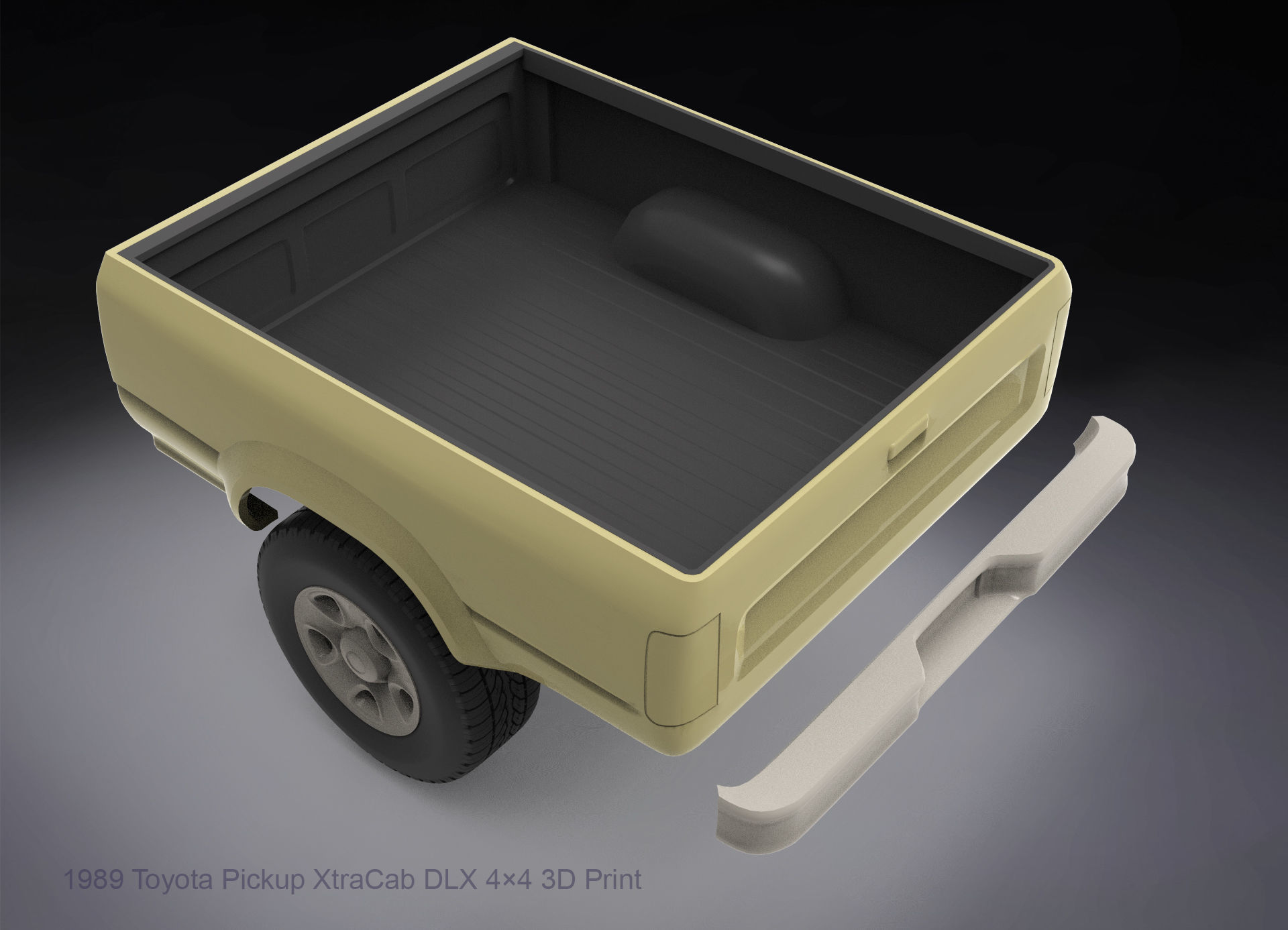 1989 Toyota Pickup 3D print model_11