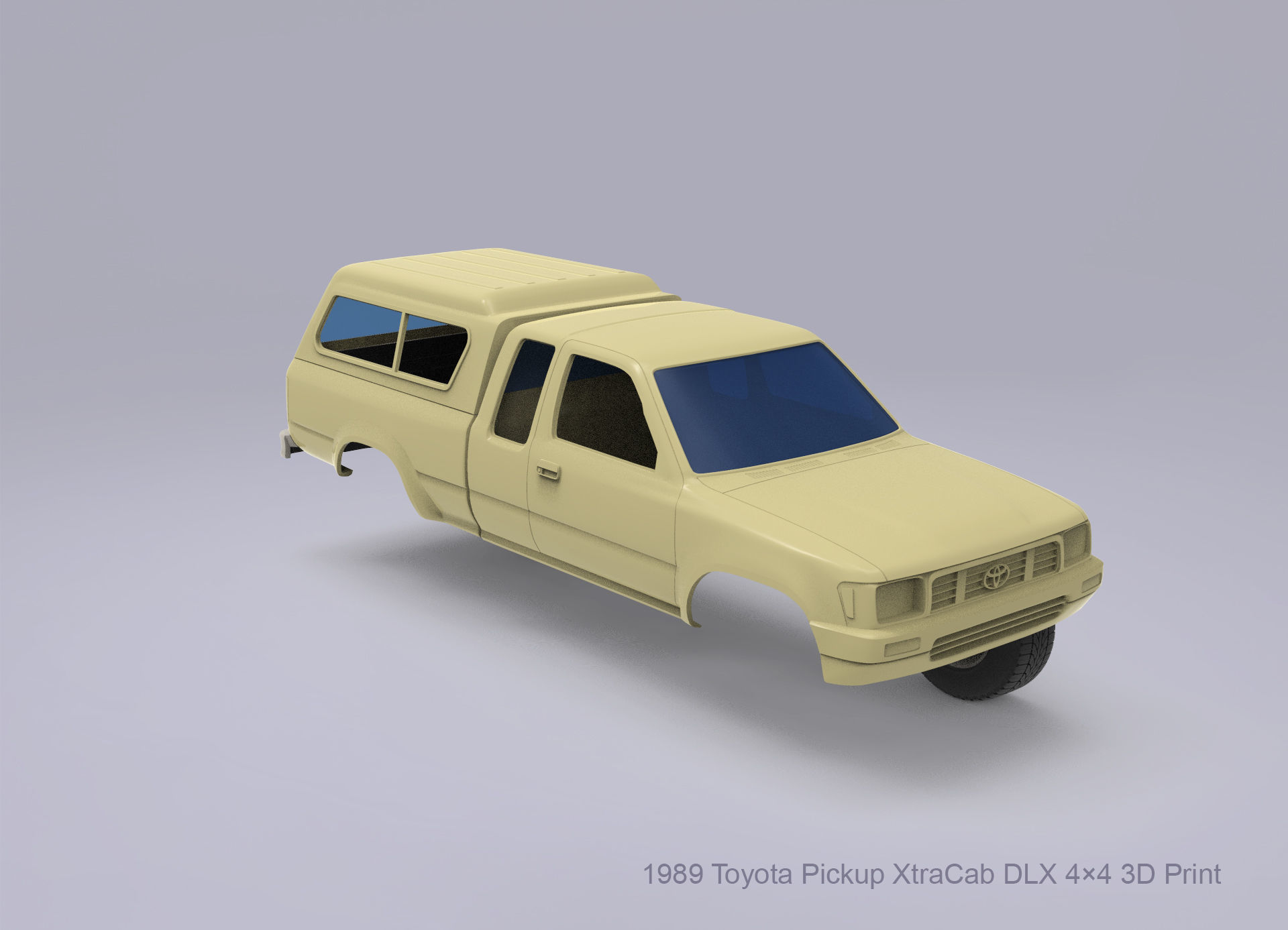 1989 Toyota Pickup 3D print model_3
