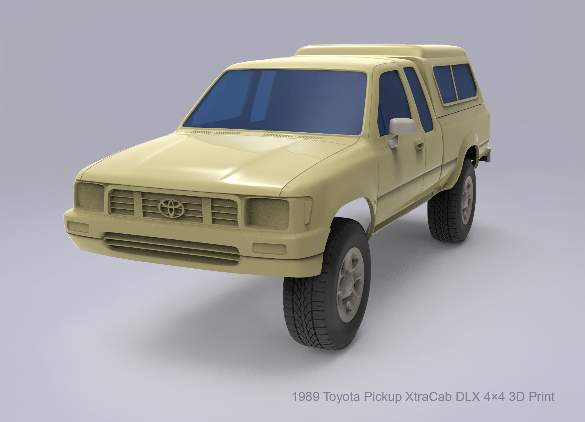 1989 Toyota Pickup 3D print model_4