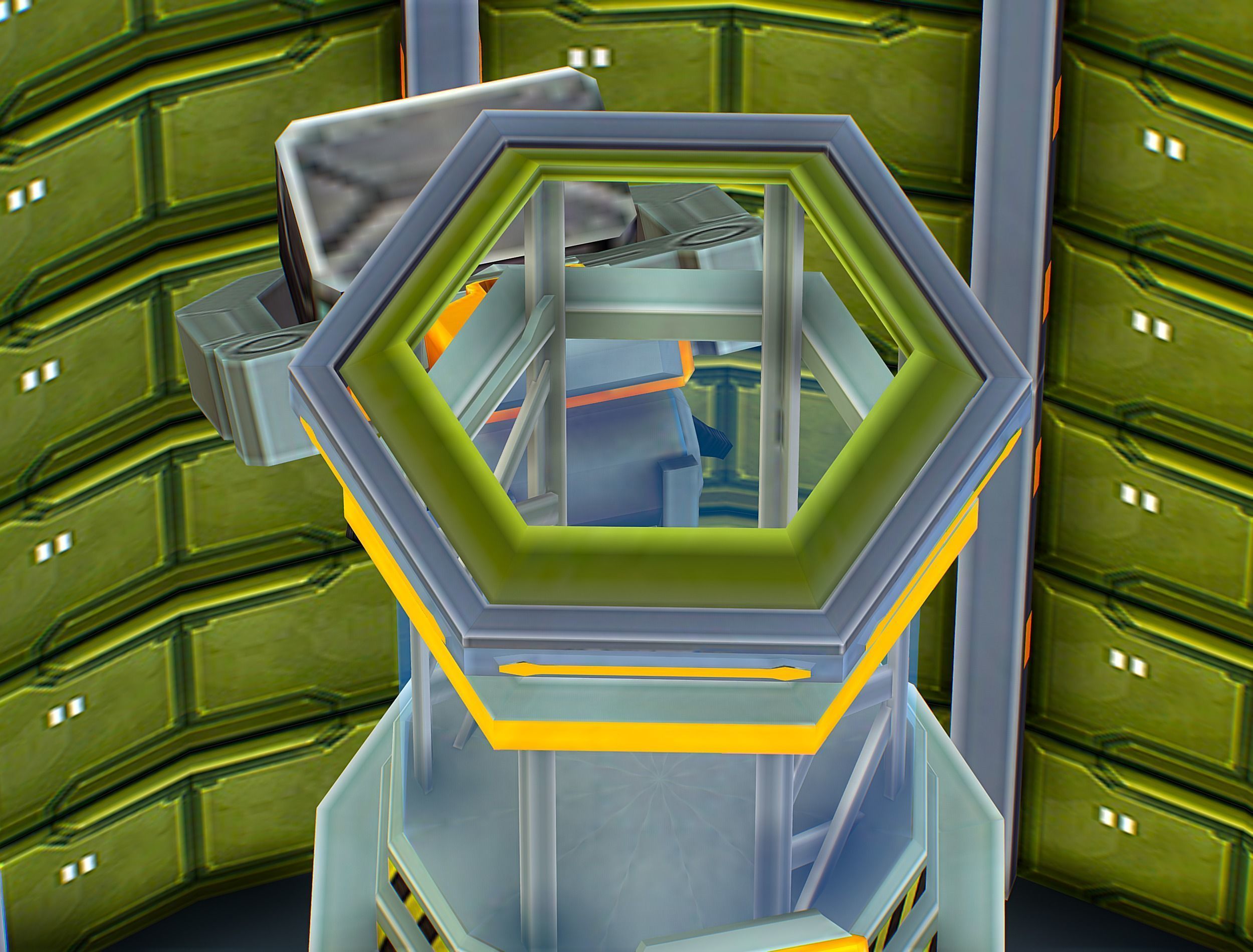 isometrical WareHouse platform upgrade 03 Low-poly 3D model_11