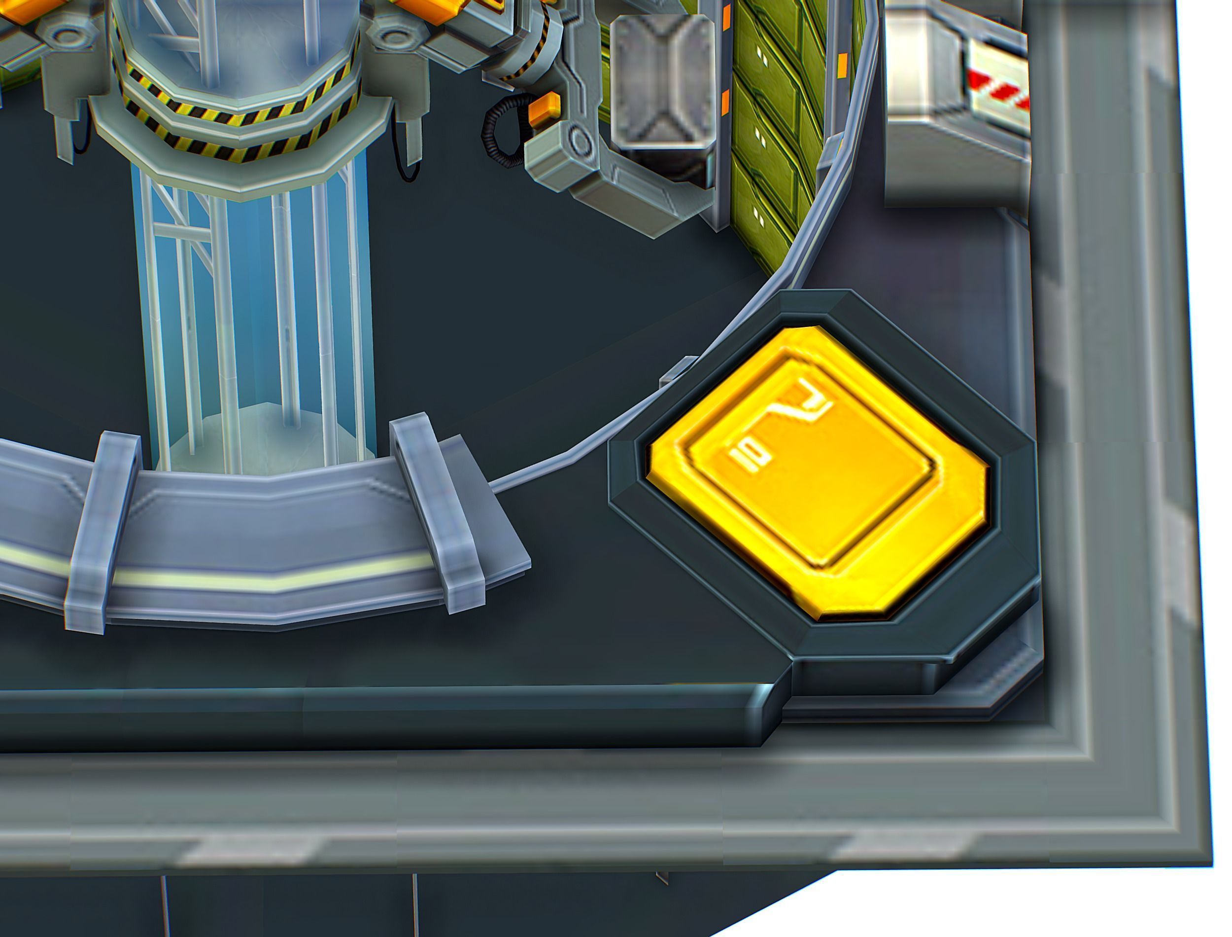 isometrical WareHouse platform upgrade 03 Low-poly 3D model_10