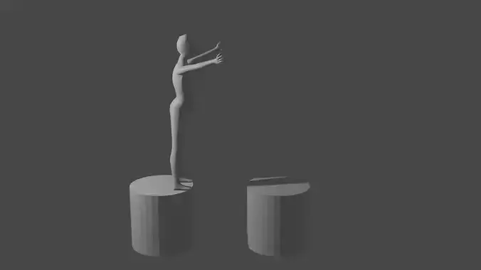 human jump 3D model