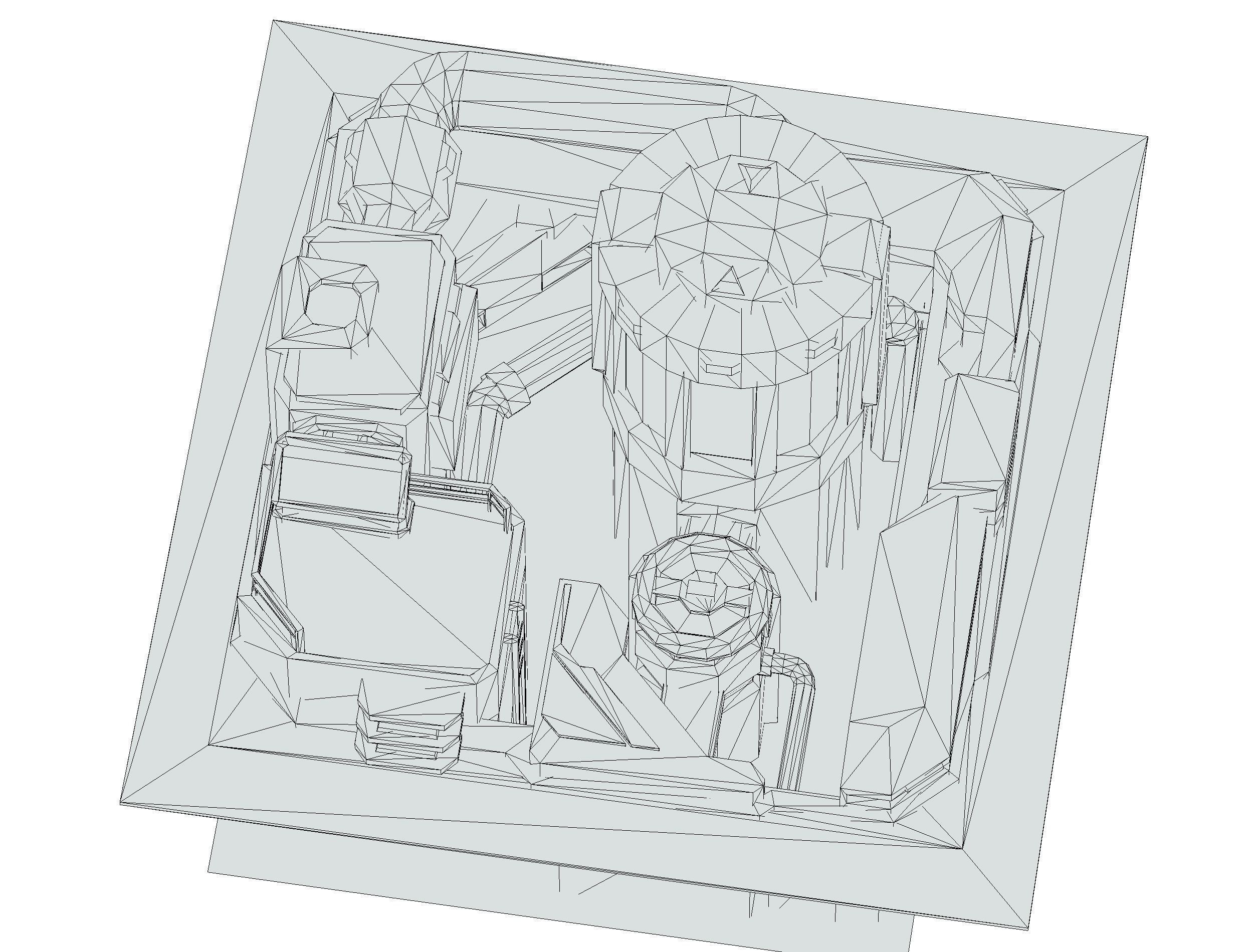 isometrical fuel rig platform station upgrade 3 Low-poly 3D model_23
