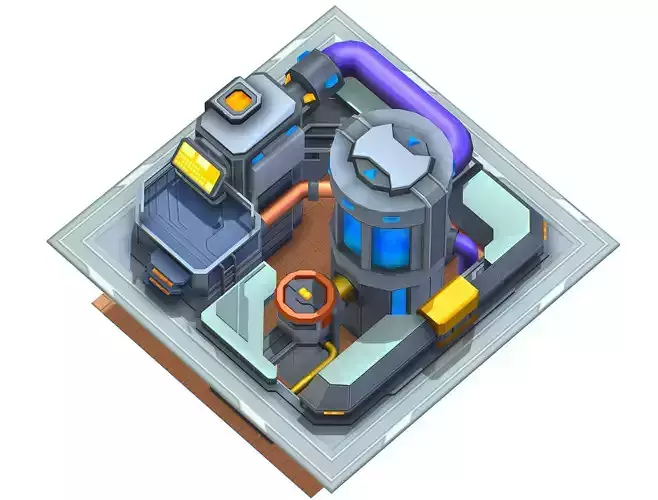 isometrical fuel rig platform station upgrade 3