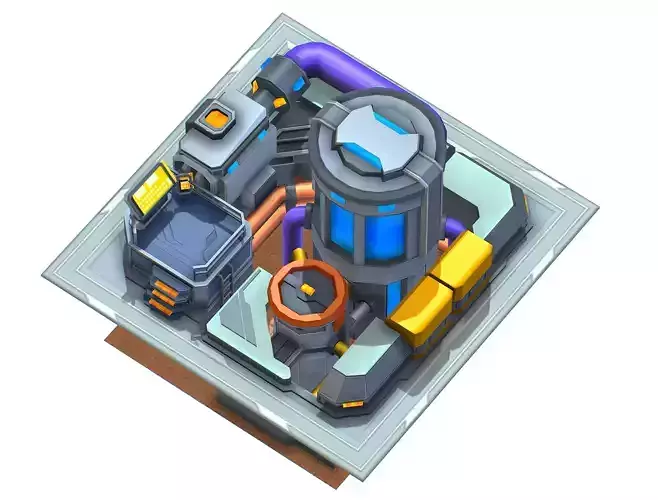 isometrical fuel rig platform station upgrade 4