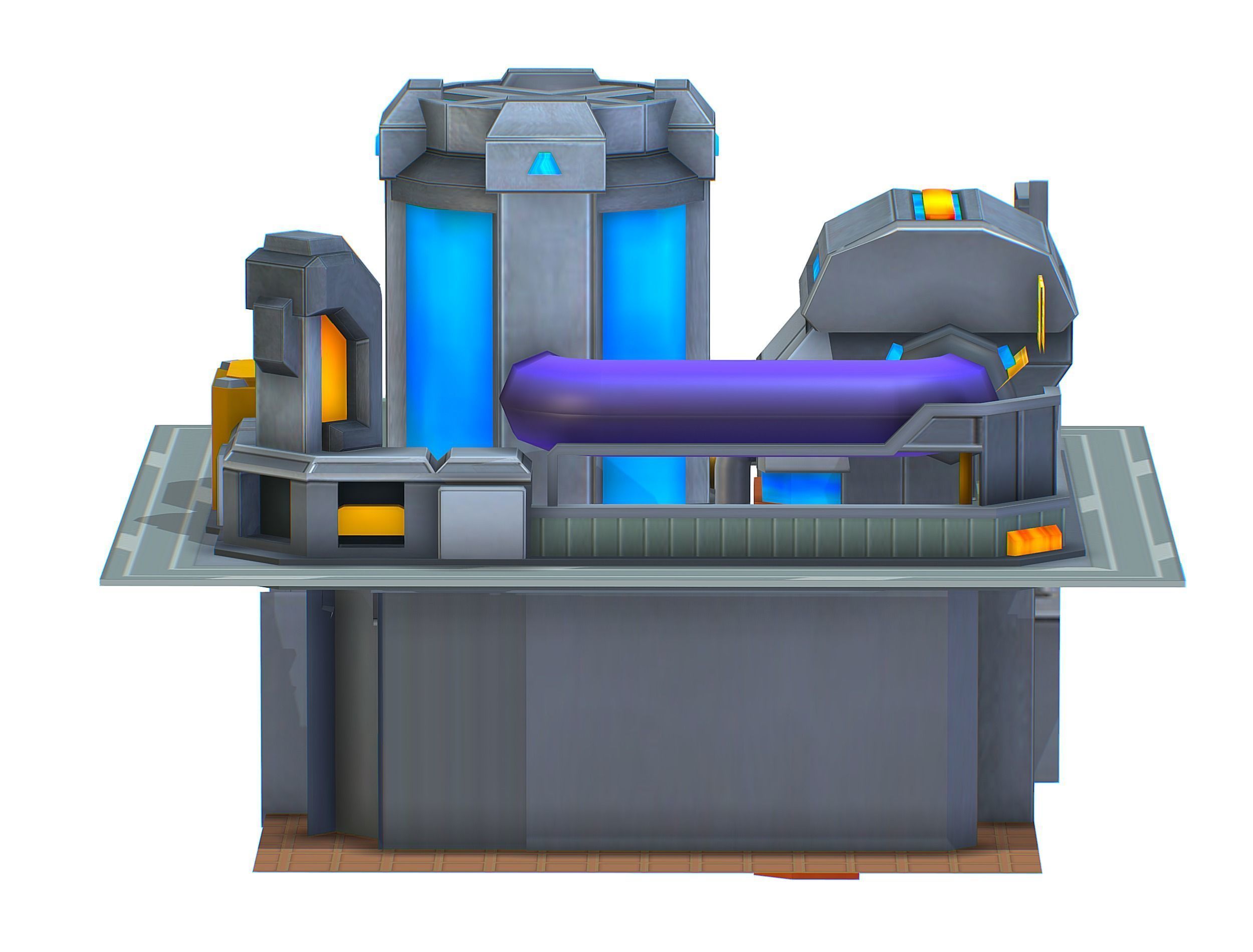 isometrical fuel rig platform station upgrade 5 Low-poly 3D model_17