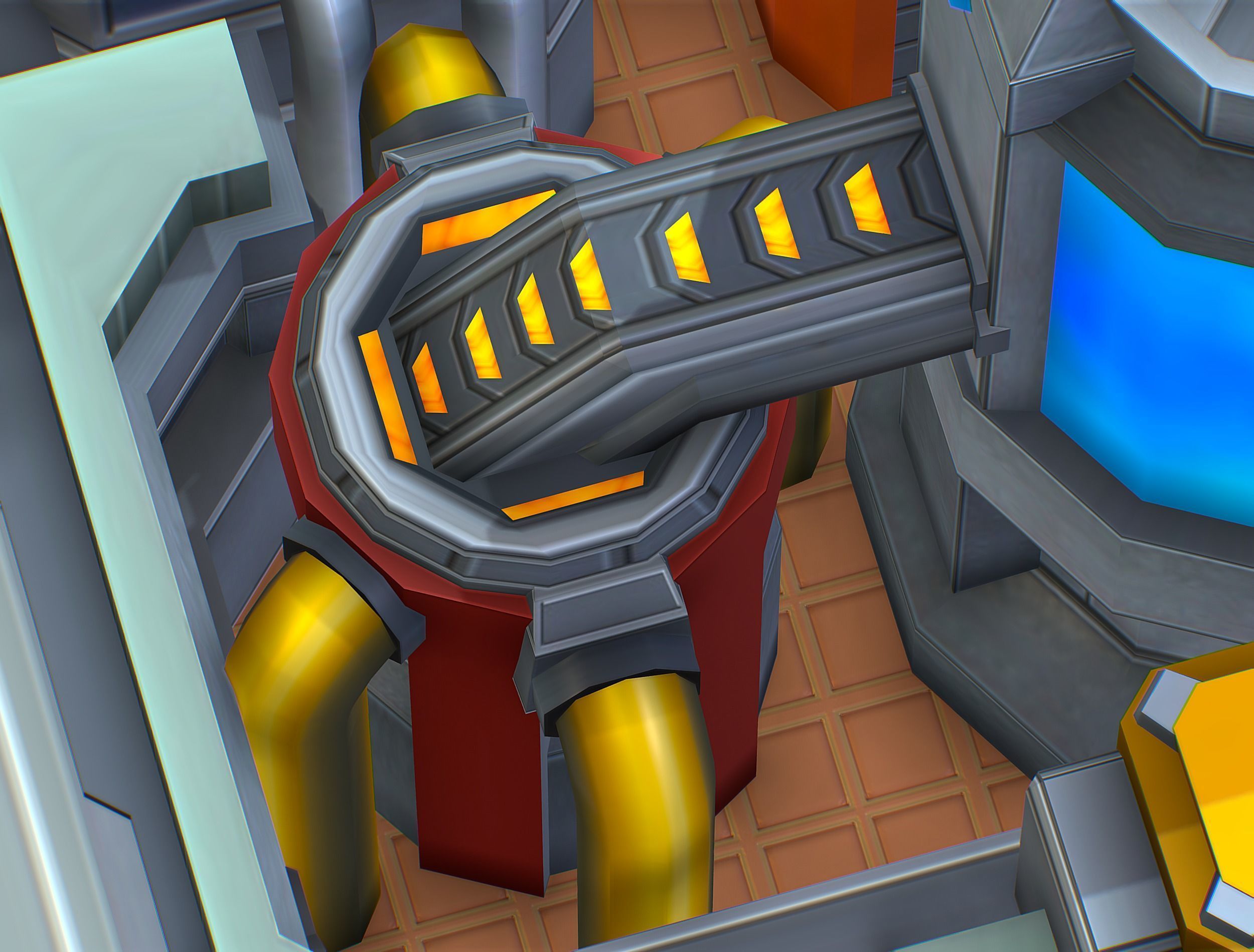 isometrical fuel rig platform station upgrade 5 Low-poly 3D model_19