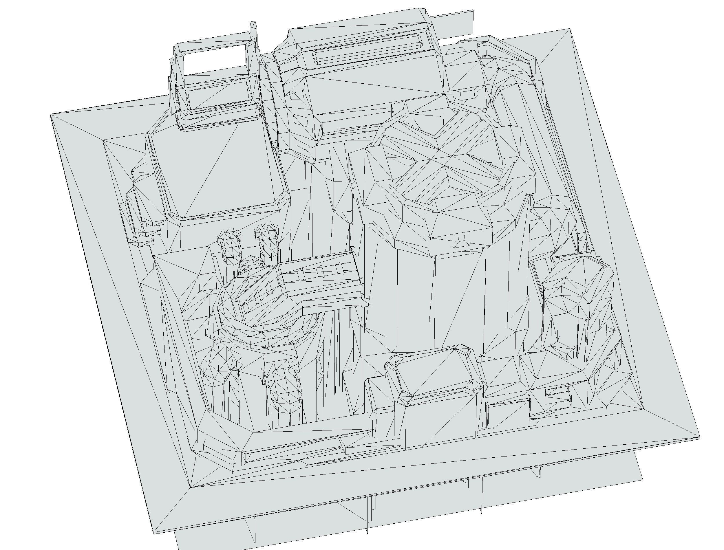 isometrical fuel rig platform station upgrade 5 Low-poly 3D model_27