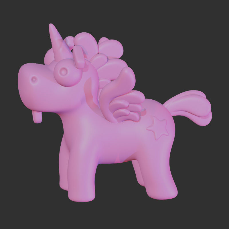 BKGcode Unicorn 3D print model_0