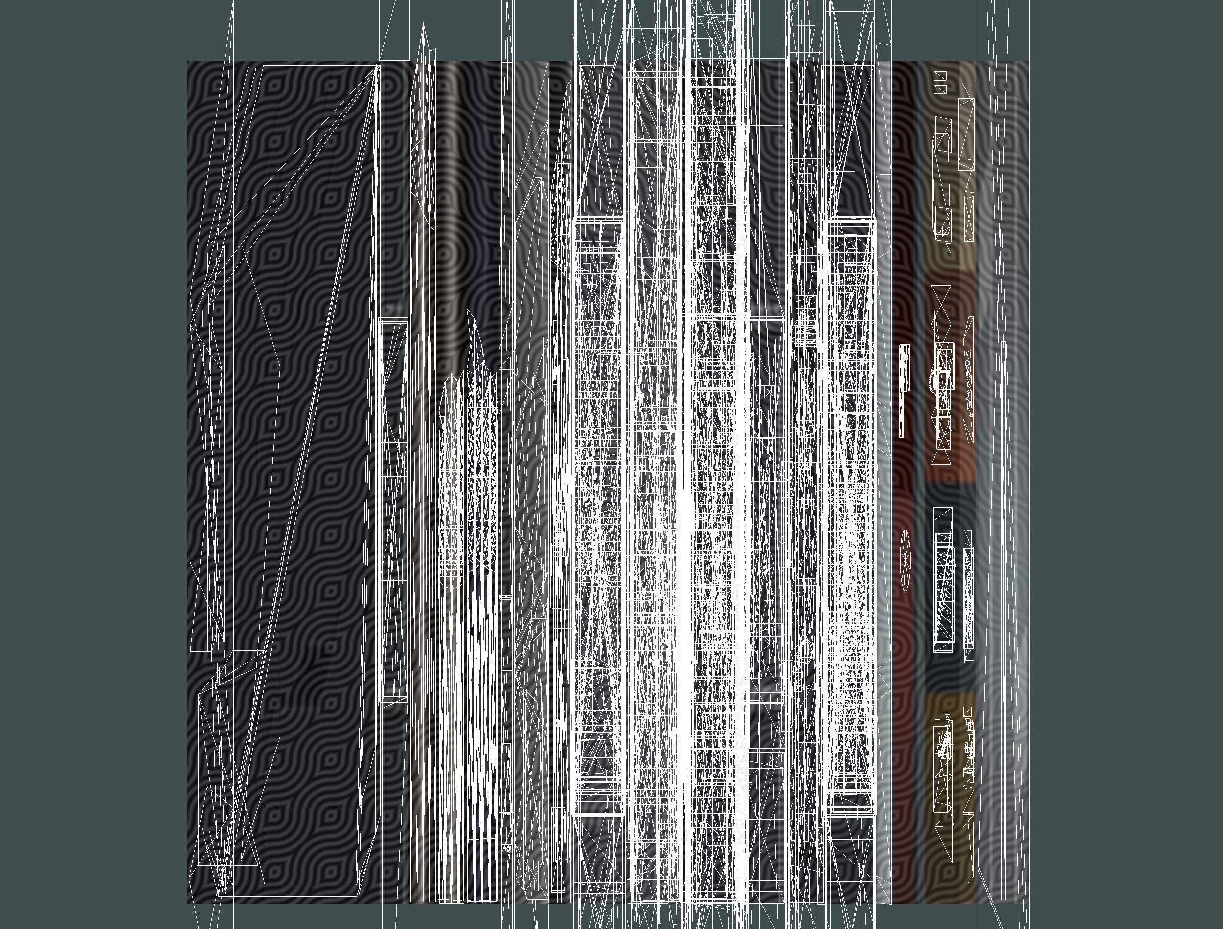 fuel rig platform station set Low-poly 3D model_29