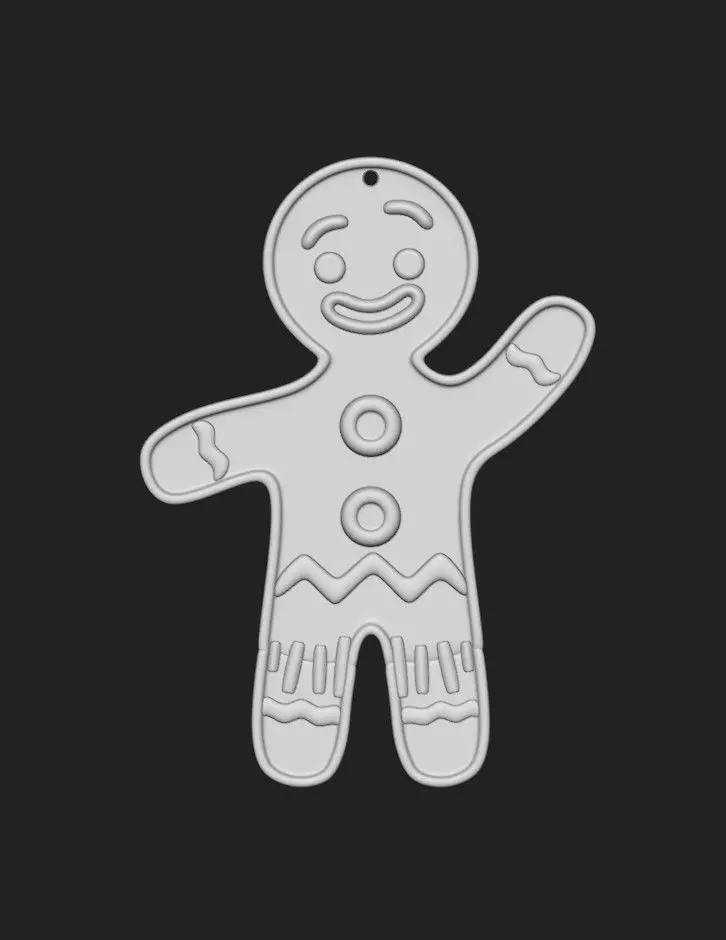 Ginger Bread Ornament 3D print model_0