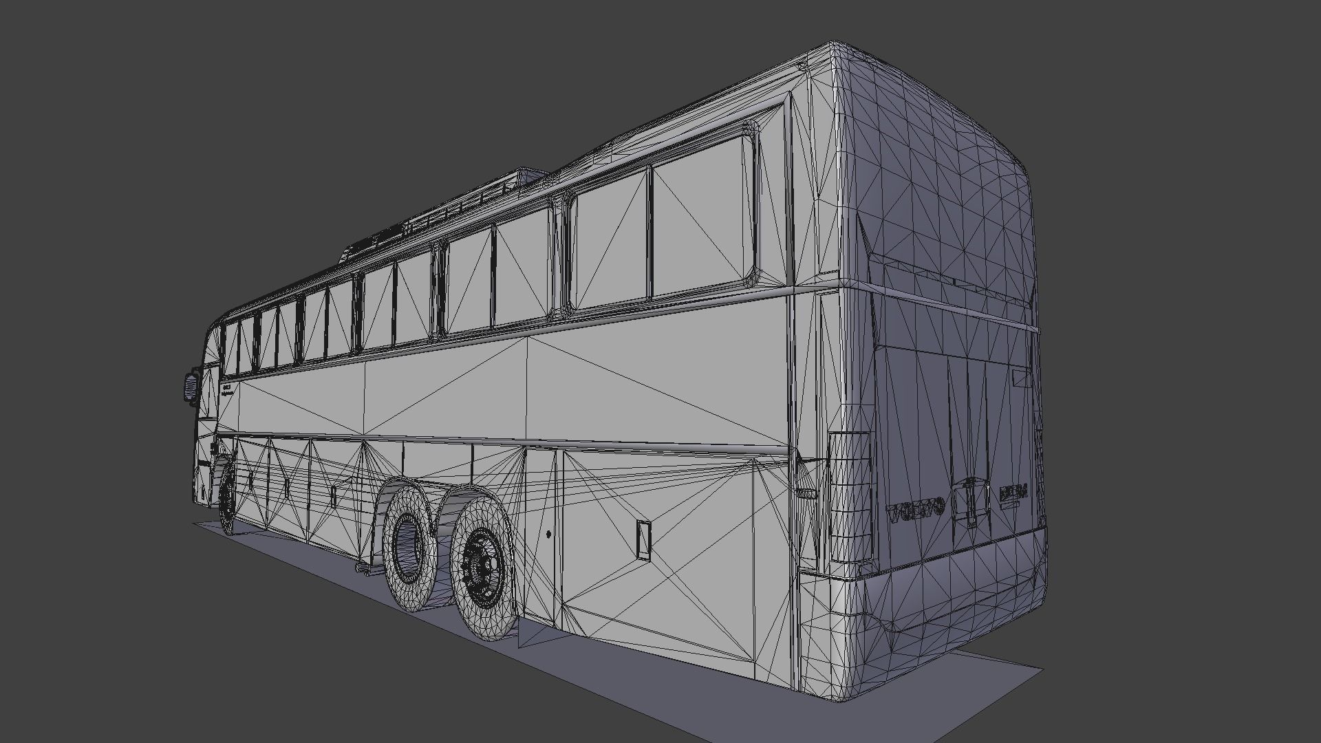 Comil Galleggiante Volvo B10M Low-poly 3D model_17