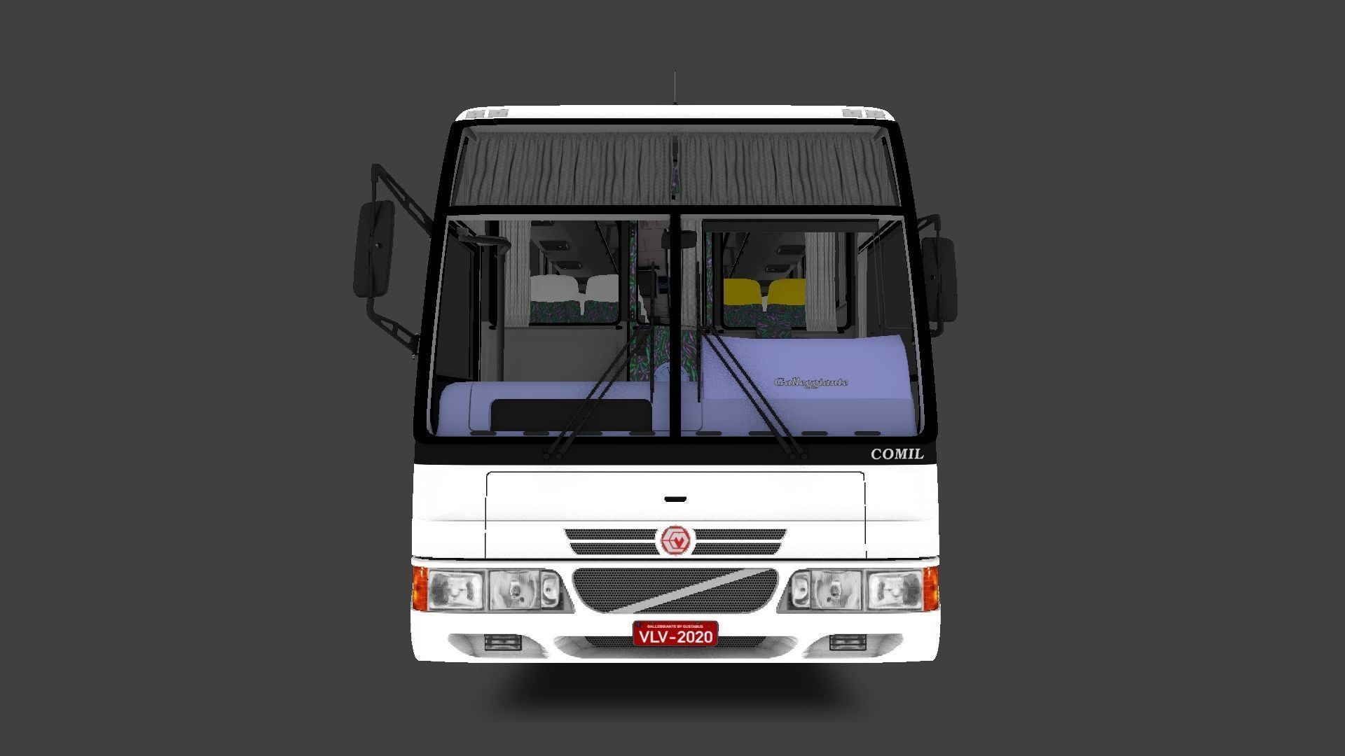 Comil Galleggiante Volvo B10M Low-poly 3D model_7