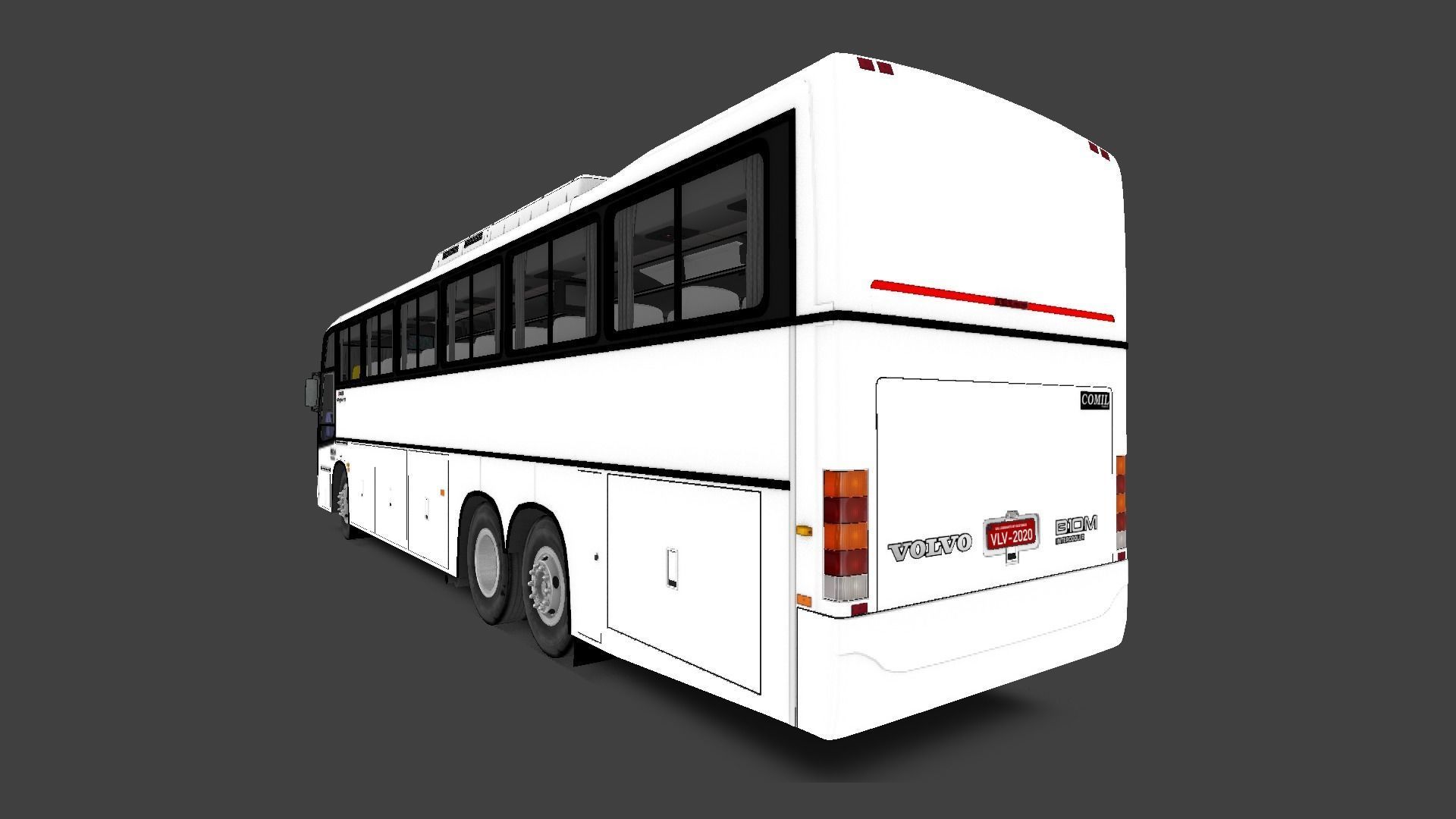Comil Galleggiante Volvo B10M Low-poly 3D model_4