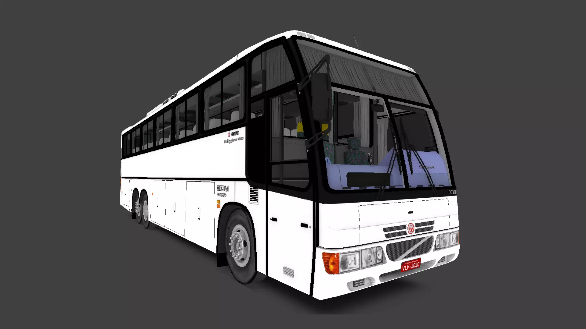 Comil Galleggiante Volvo B10M Low-poly 3D model_0