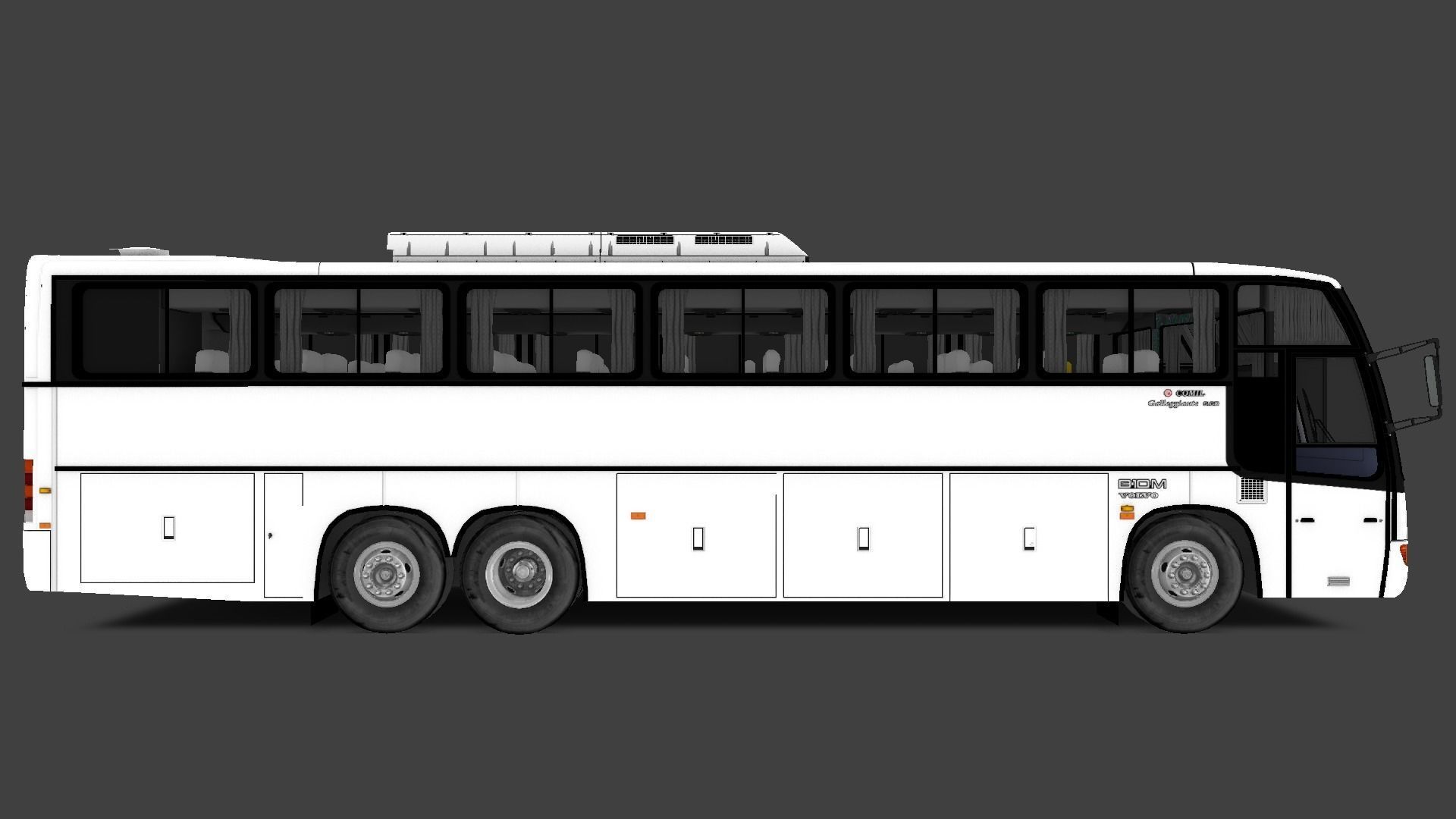 Comil Galleggiante Volvo B10M Low-poly 3D model_1