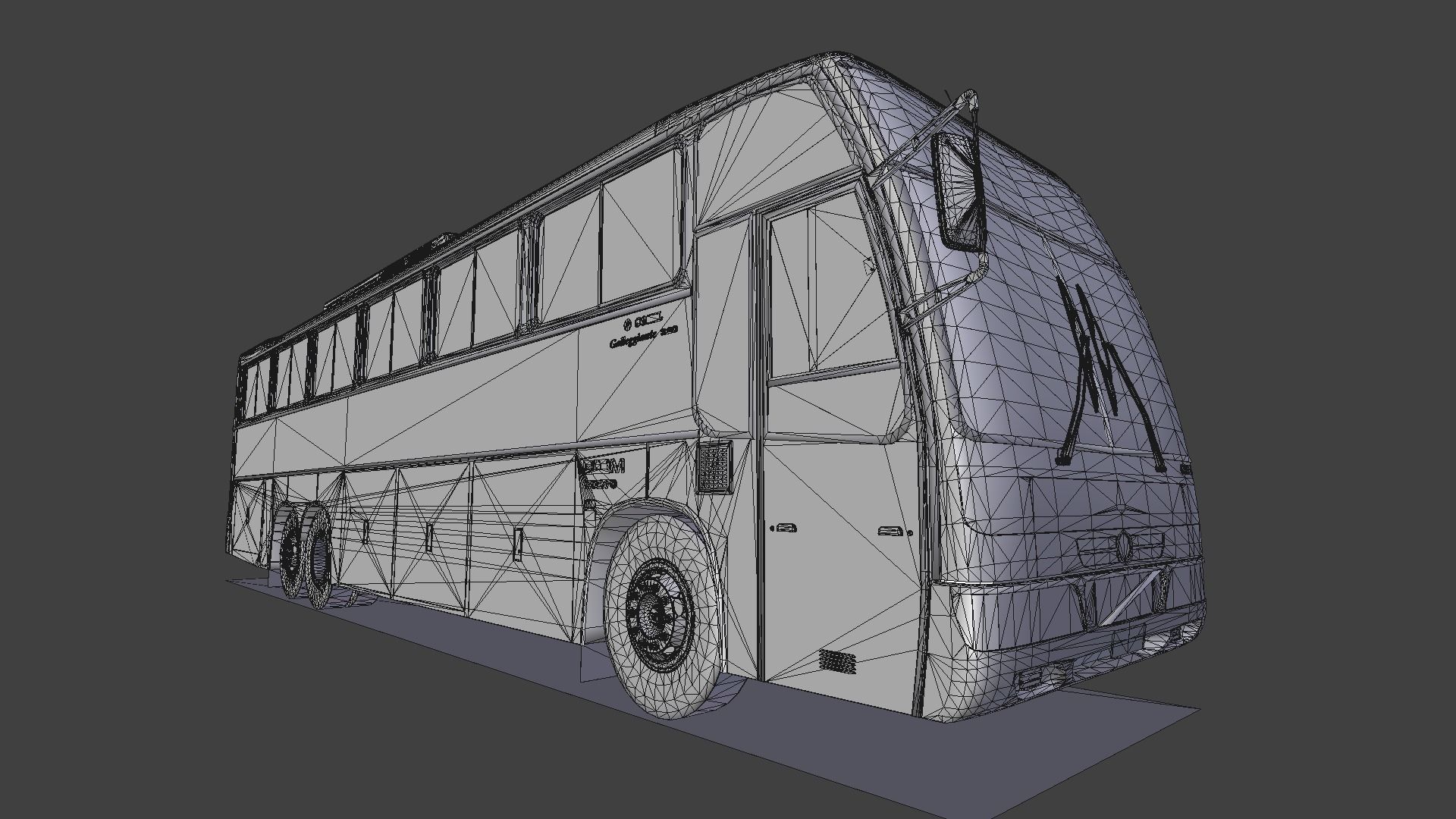 Comil Galleggiante Volvo B10M Low-poly 3D model_16