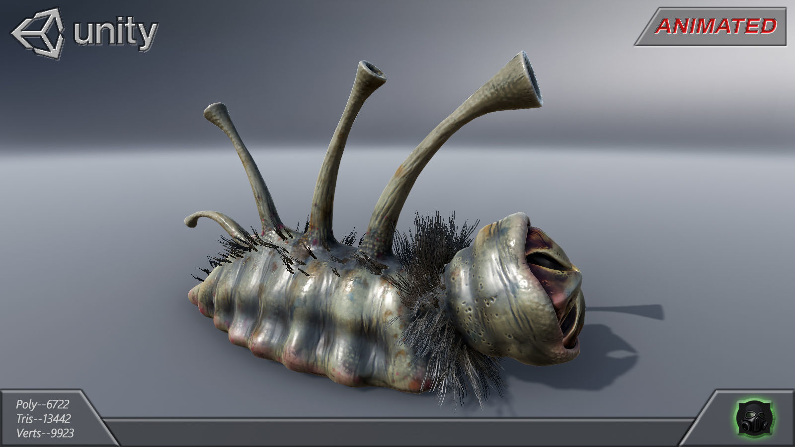Alien Extraterrestrial Creature 09 Low-poly 3D model_13