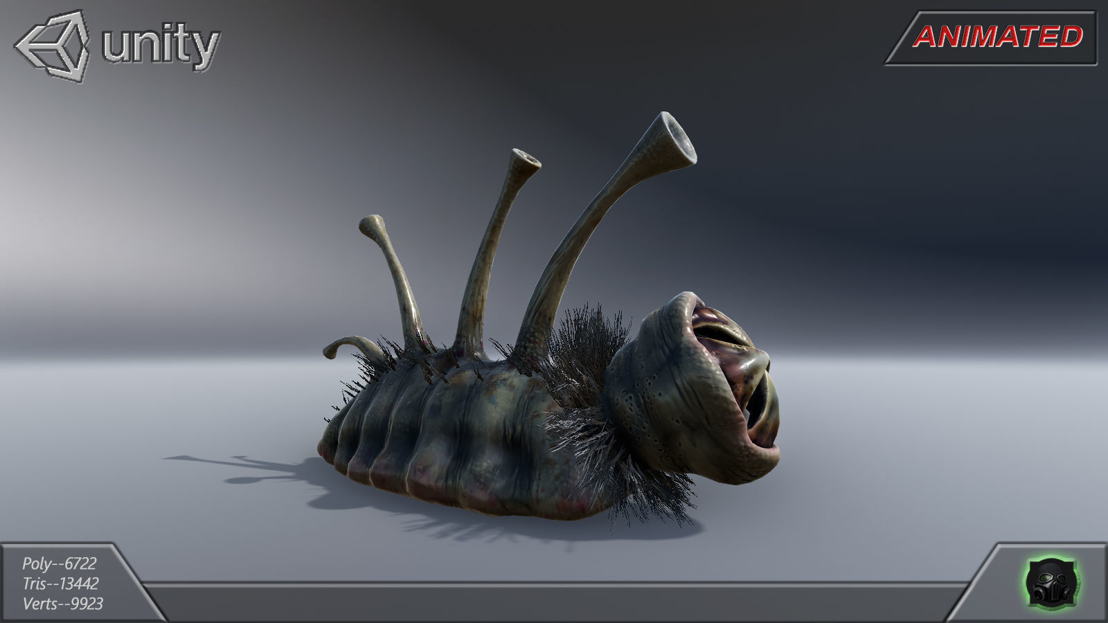 Alien Extraterrestrial Creature 09 Low-poly 3D model_9