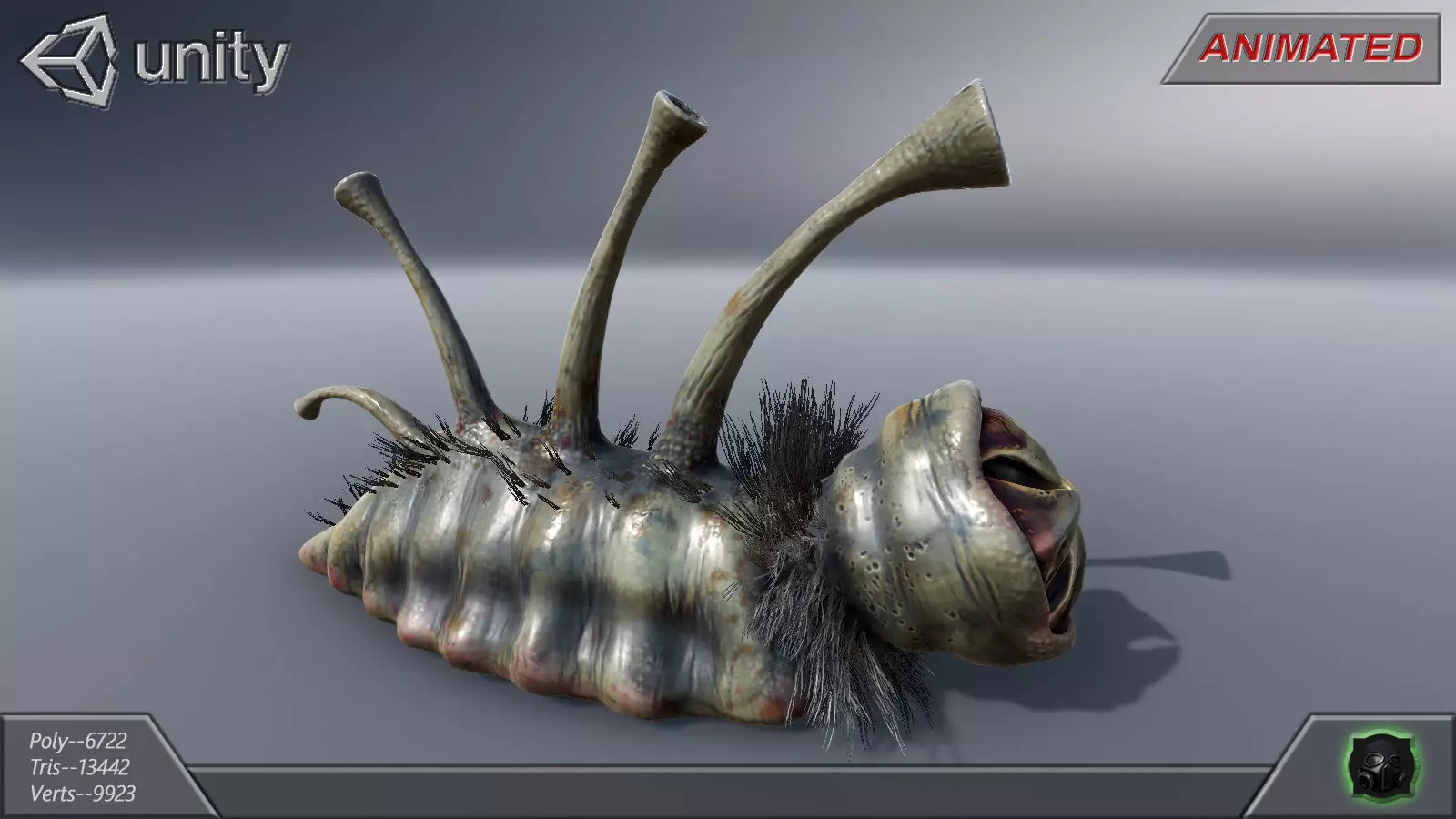 Alien Extraterrestrial Creature 09 Low-poly 3D model_0