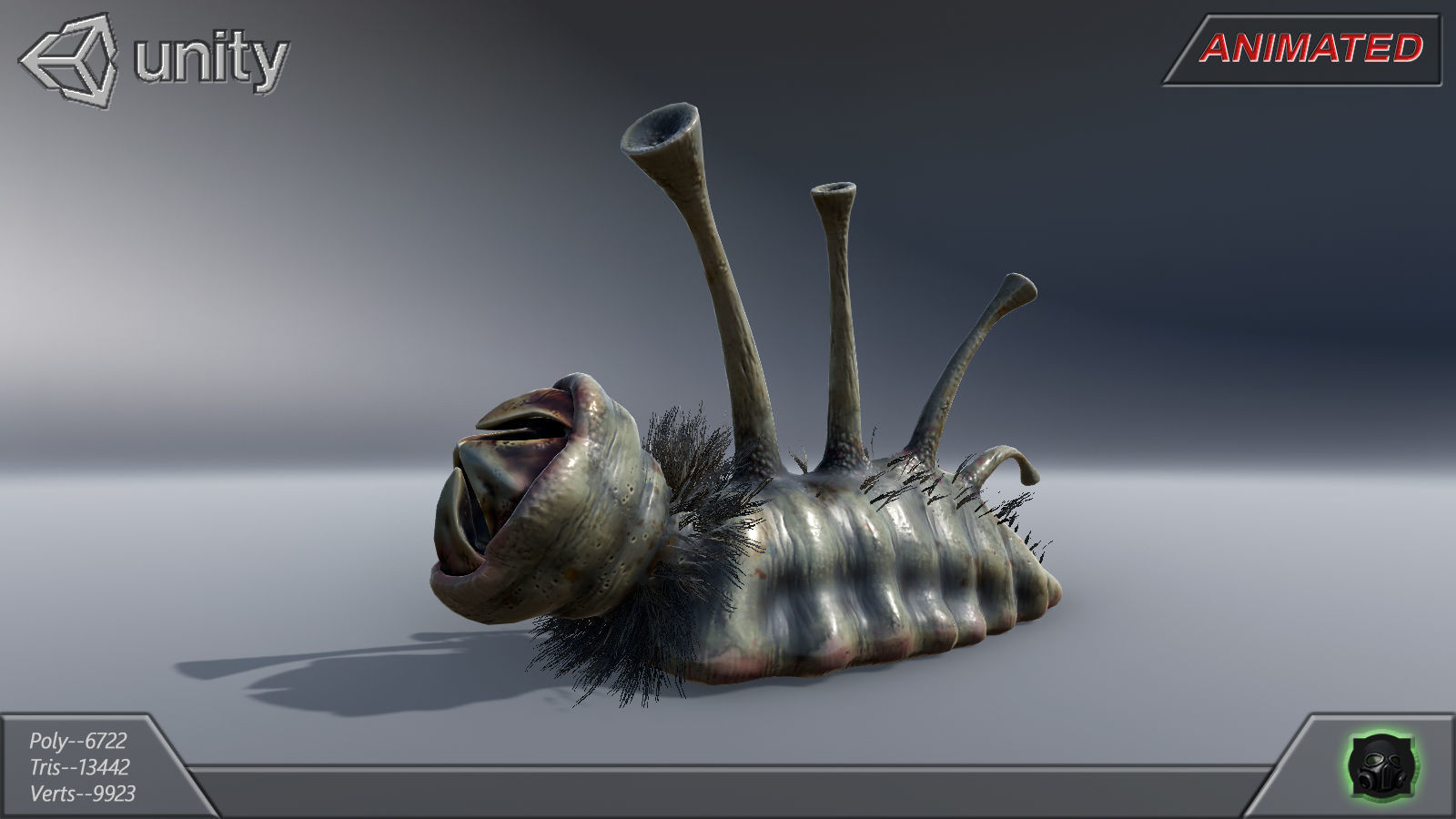 Alien Extraterrestrial Creature 09 Low-poly 3D model_12