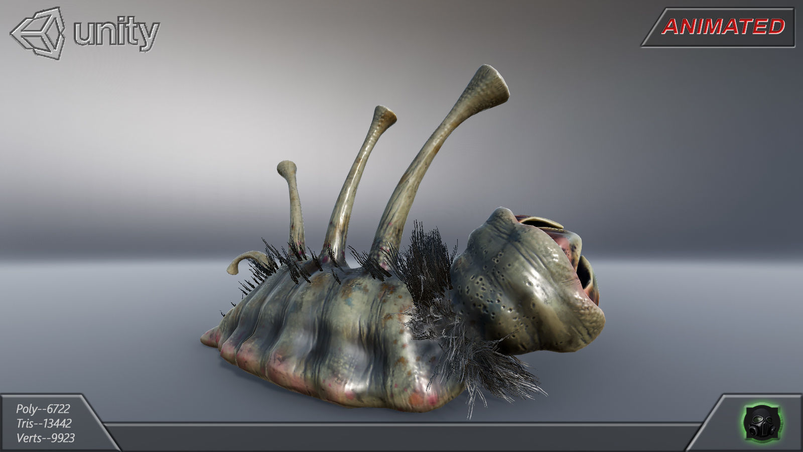 Alien Extraterrestrial Creature 09 Low-poly 3D model_3