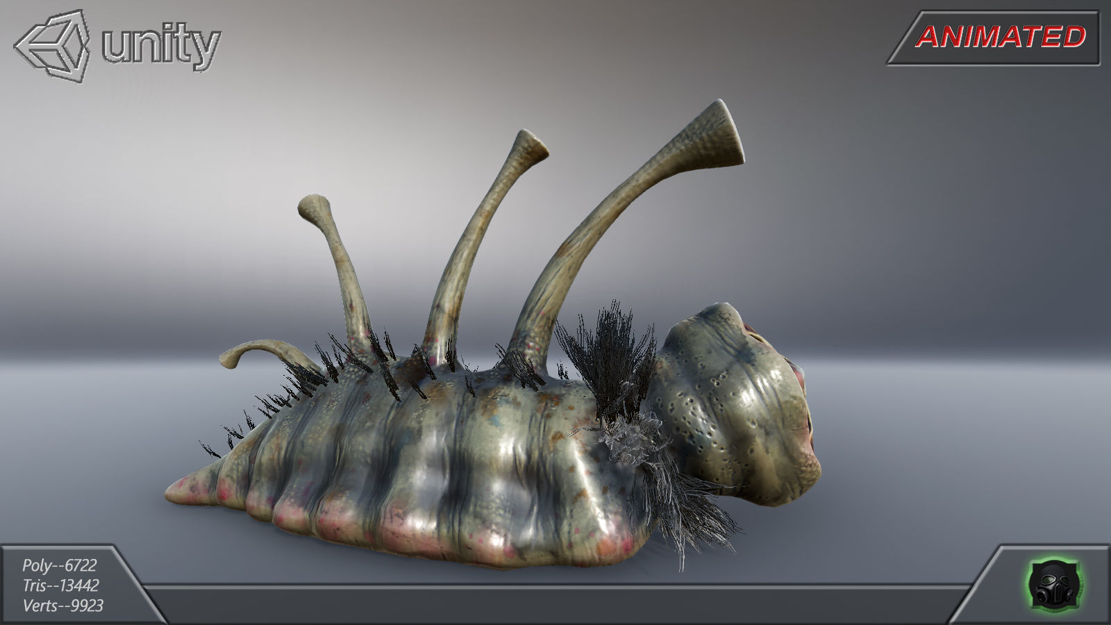 Alien Extraterrestrial Creature 09 Low-poly 3D model_7
