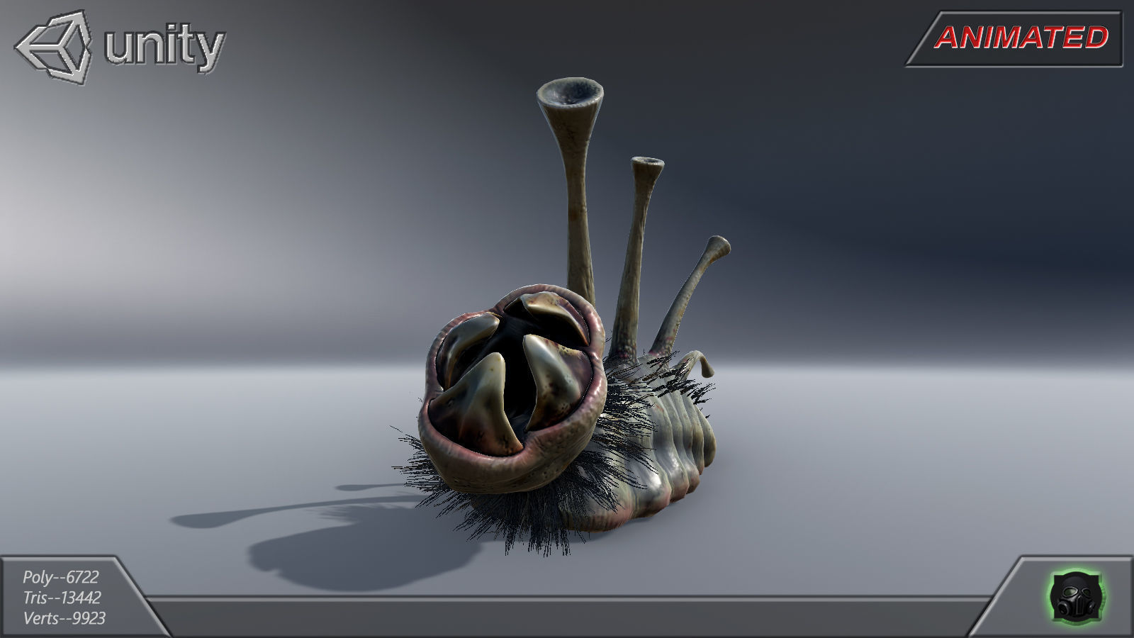 Alien Extraterrestrial Creature 09 Low-poly 3D model_11