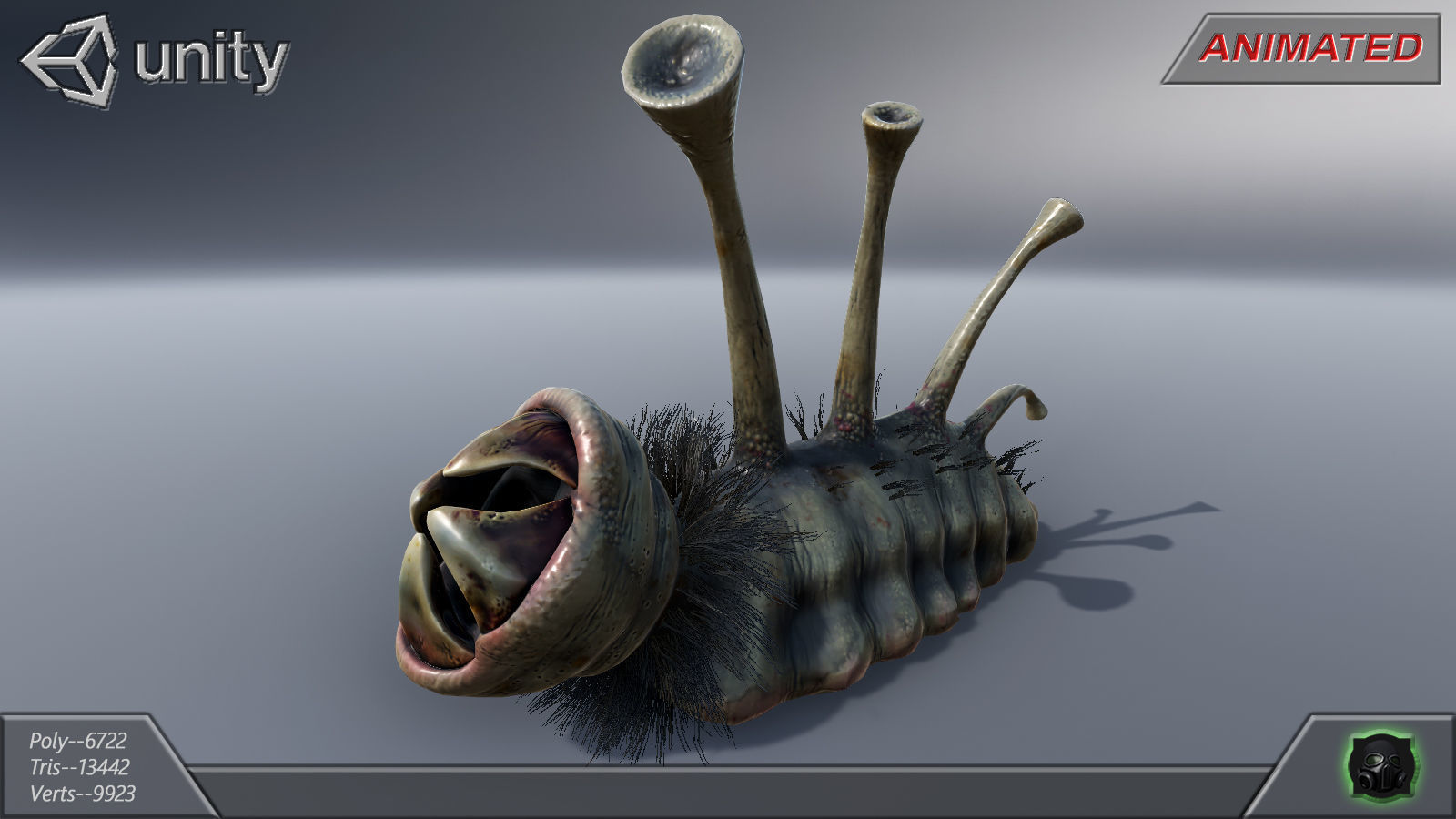 Alien Extraterrestrial Creature 09 Low-poly 3D model_14